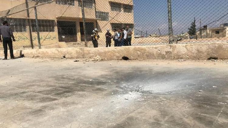 İdlibde okula havan isabet etti
