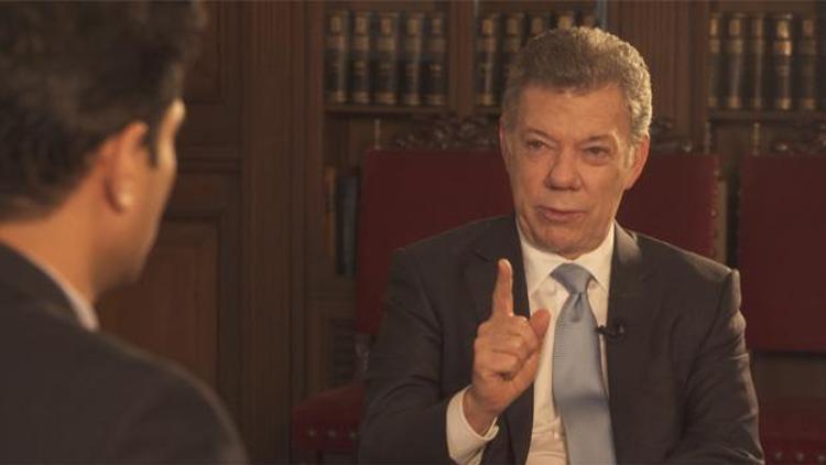 Nobel Barış Ödüllü Kolombiya Eski Devlet Başkanı Santos TRT World Ekranında