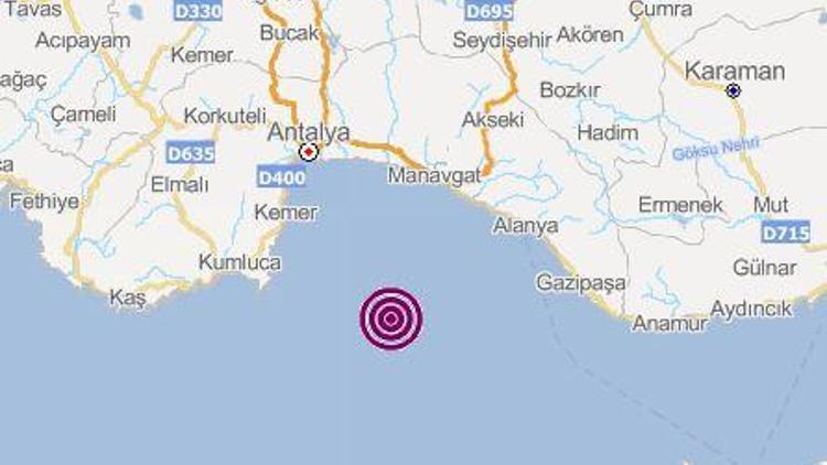 Son dakika… Antalya’da 5.2 büyüklüğünde deprem