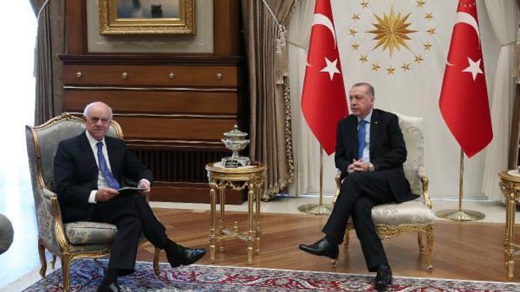Cumhurbaşkanı Erdoğan, BBVA Yönetim Kurulu Başkanı Gonzalezi kabul etti