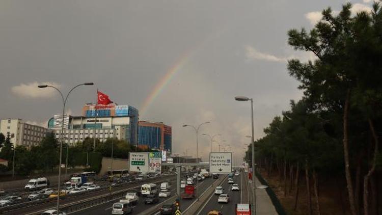 İstanbulda gökkuşağı sürprizi