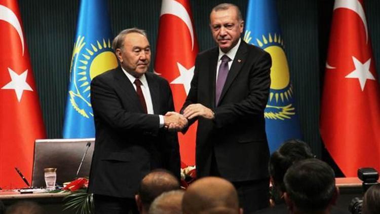 Erdoğan ve Nazarbayevden ortak basın toplantısı