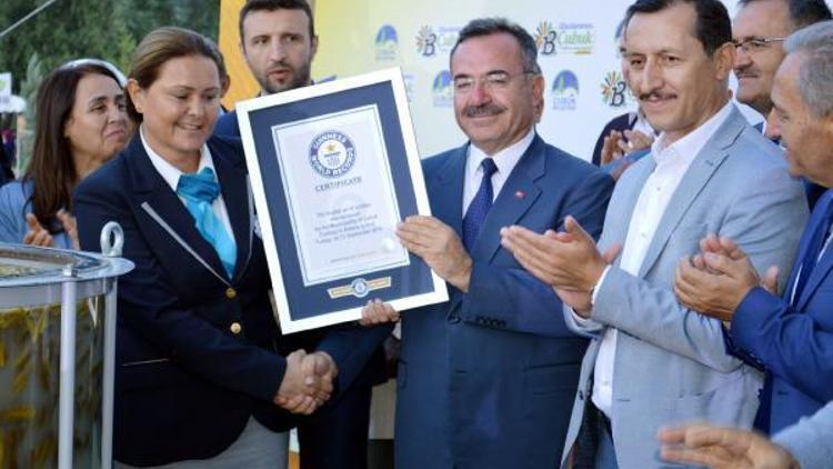 1,5 tonluk Çubuk turşusu Guinness Rekorlar Kitabına girmeye hak kazandı