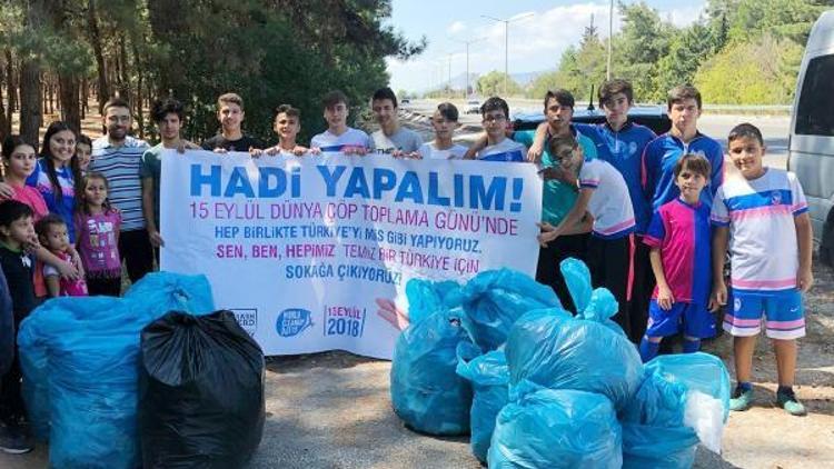 Yeni Burdurspor çöp topladı