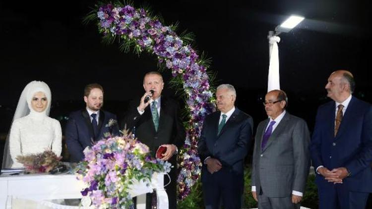 Cumhurbaşkanı Erdoğan nikah şahidi oldu