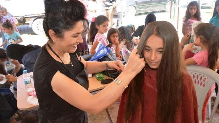 Iğdır Belediyesi 550 öğrencinin saçını kestirdi
