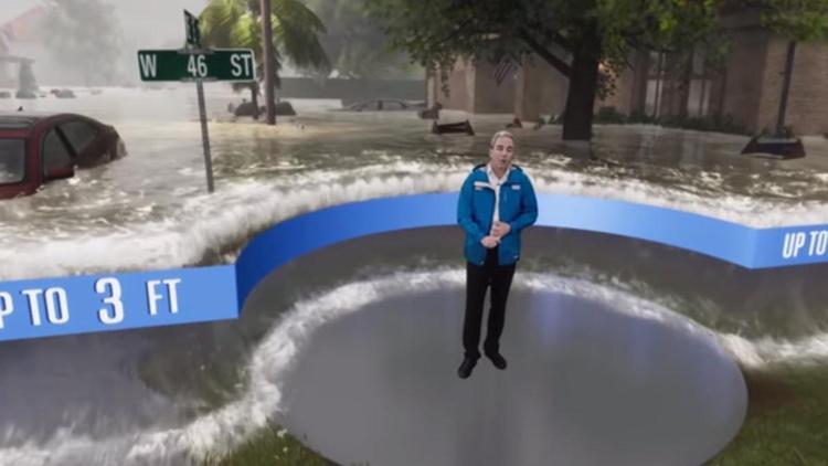 Hava durumu kanalı, viral olan sel animasyonunu nasıl hazırladı