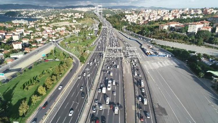 Fotoğraflar Havadan//İstanbulda trafik durumu