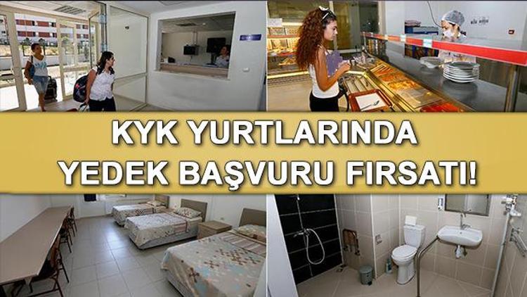 KYK yedek yurt başvuruları ne zaman Yedek yurt başvuru tarihleri