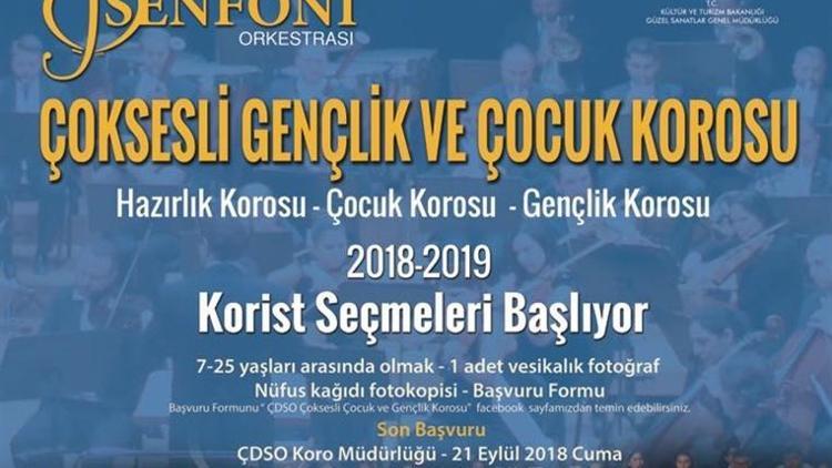 Çoksesli Gençlik ve Çocuk Korosu yeni yetenekler