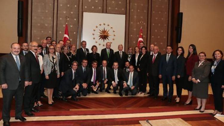 Cumhurbaşkanı Erdoğan, ABDli şirketlerin yöneticilerini kabul etti (Ek fotoğraf)