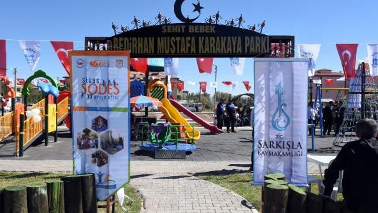 Şehit Bedirhan Mustafa bebeğin adı verilen park hizmete açıldı