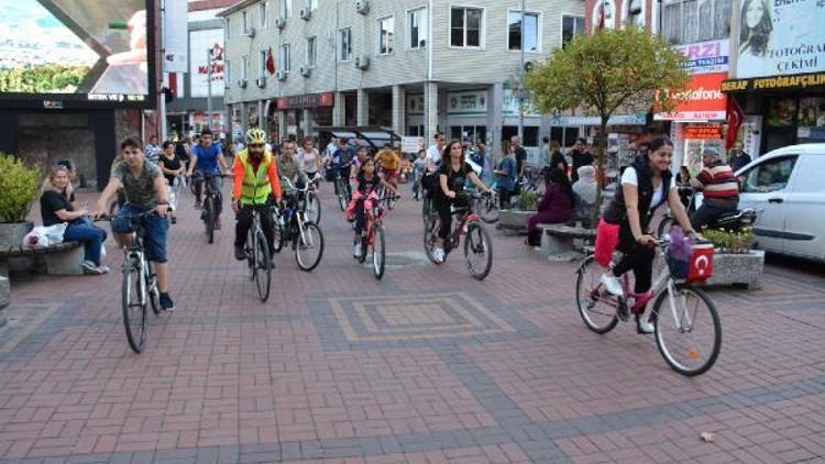 Pedallar otomobilsiz Çaycuma için döndü