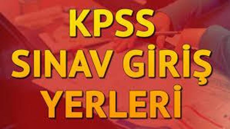 KPSS ortaöğretim sınav yerleri AİS üzerinden erişime açıldı