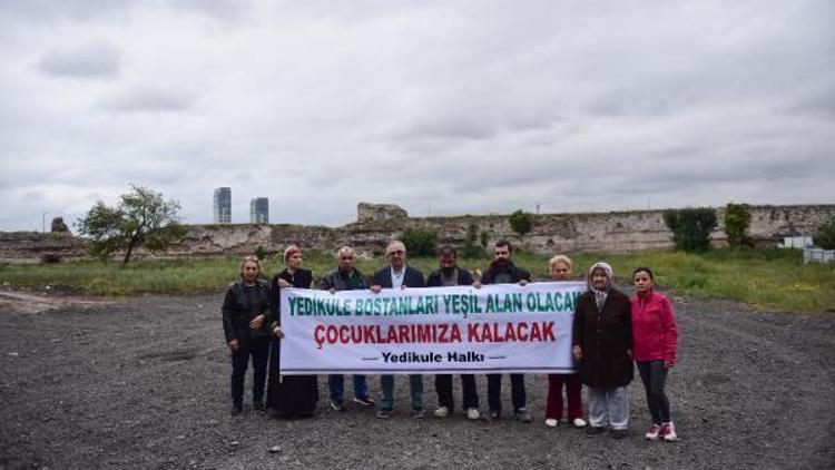 Mahallelinin Yedikule Bostanı Otopark Olmasın nöbeti sürüyor