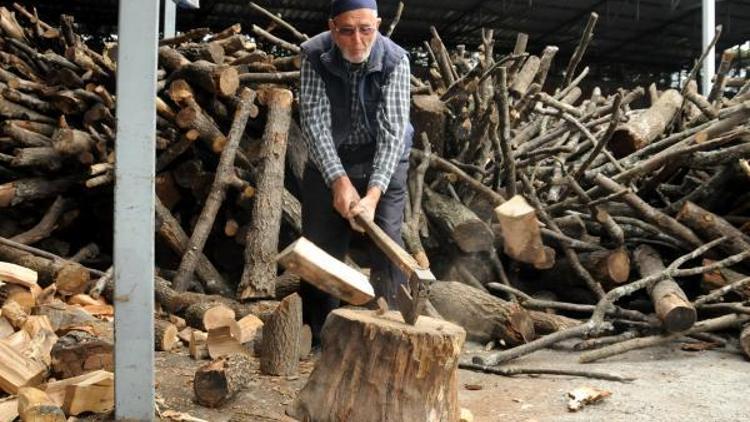 85 yaşında, 50 yıldır odun kırıyor