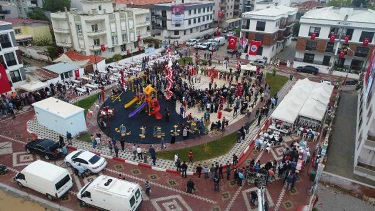 Şehit oğlunun sünneti, babasının adının verildiği parkın açılışı ile birlikte yapıldı