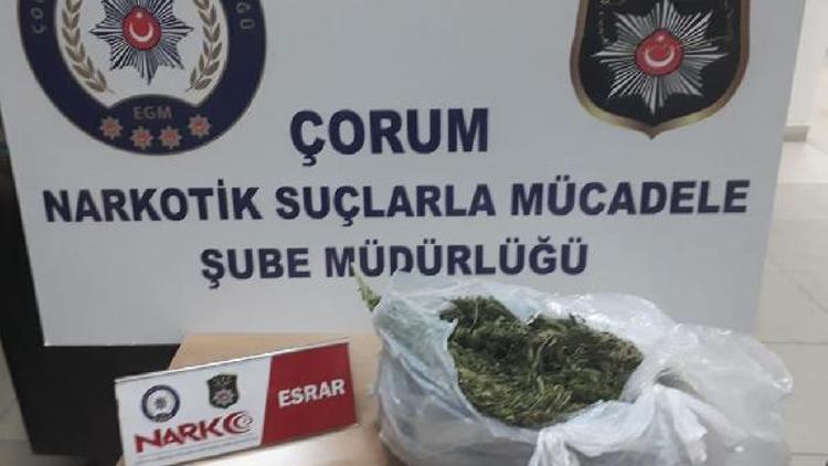 Çorumda uyuşturucu ve silah operasyonu