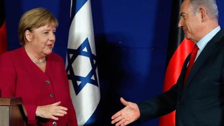 Merkel İsrail ziyaretinde İrana yüklendi