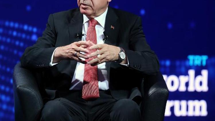 /fotoğraflar // Cumhurbaşkanı Erdoğan TRT World Forumda konuşuyor (1)