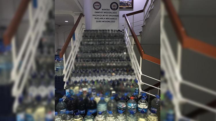 Manisa’da sahte alkol operasyonu