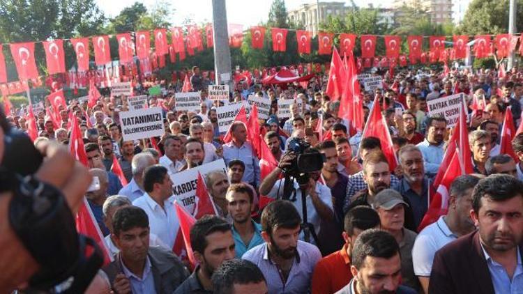 Batmanda teröre lanet yürüyüşü