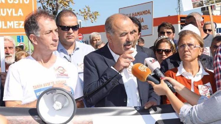 Myrleia antik kenti üzerinde AVM açmaya hazırlanan şirkete protesto