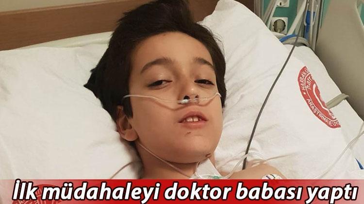 Bir anda kanlar içinde kaldı... İlk müdahaleyi doktor babası yaptı