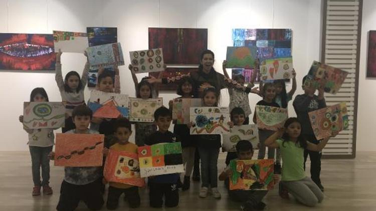 Çocukların hayal dünyası ünlü ressam Kandinskynin eserleriyle buluştu