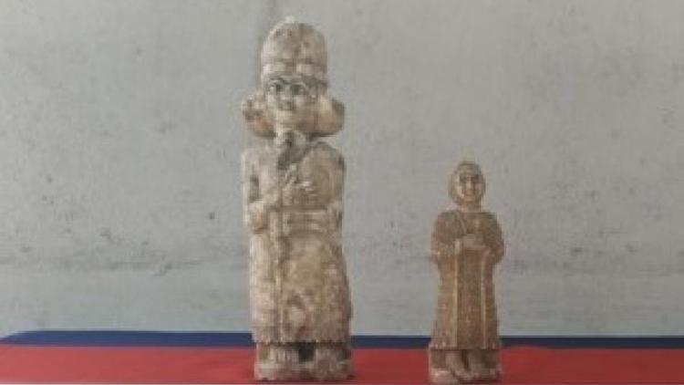 Kayseride tarihi eser operasyonu: 2 heykelcik ele geçirildi