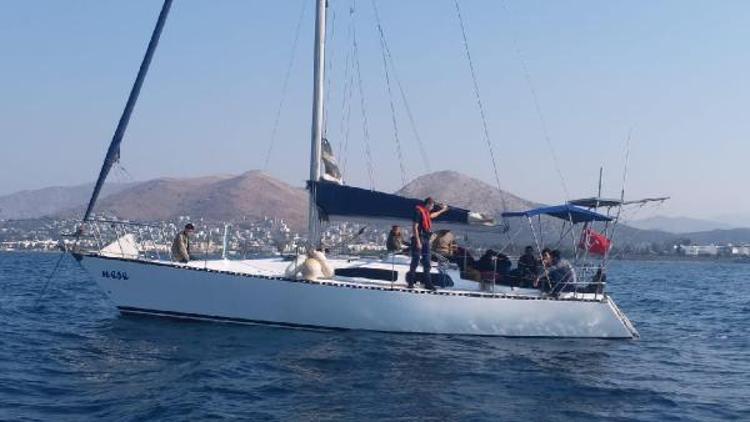 Bodrum açıklarında teknede 34 kaçak göçmen yakalandı