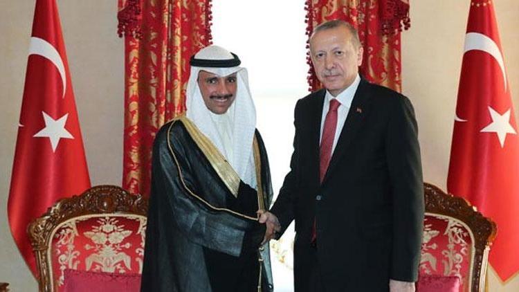 Cumhurbaşkanı Erdoğan Elgani ile bir araya geldi