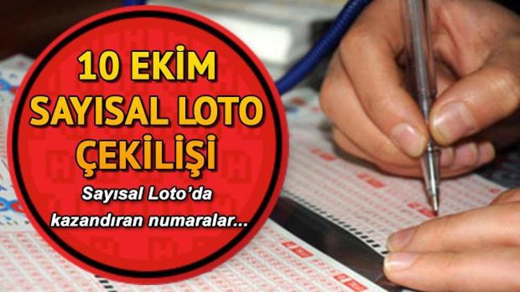 10 Ekim Sayısal Loto çekiliş sonuçları açıklandı... Sayısal Loto sonuçları MPİ sorgulama ekranı