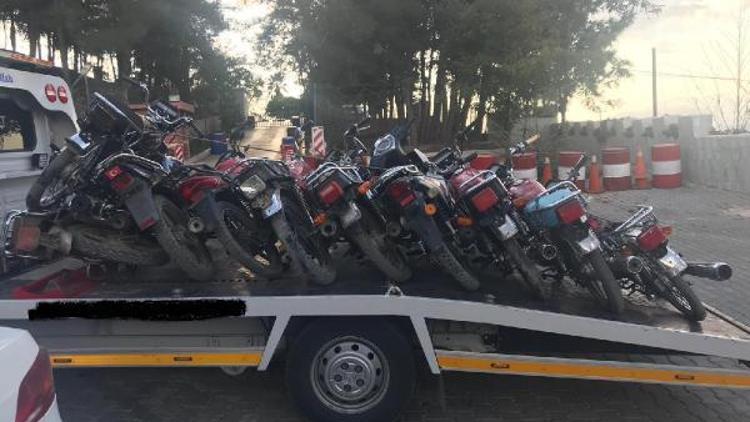 Gaziantepte çalıntı 10 motosiklet ele geçirildi: 6 gözaltı
