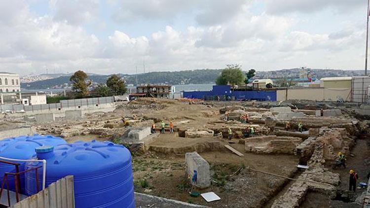 Beşiktaştaki üniversitenin inşaat alanında tarihi kalıntı bulundu