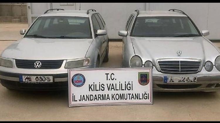 Kilis’te yabancı plakalı 2 araç ele geçirildi