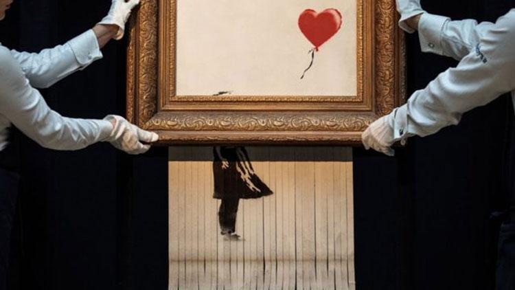 Banksy: Kendini parçalayan resim planladığımız gibi olmadı