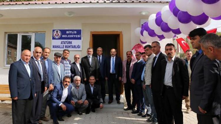 Bitlis’te muhtarlık hizmet binasının açılışı yapıldı