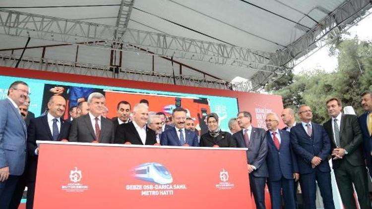 TBMM Başkanı Yıldırım, Gebze- Darıca metro hattının temel atma törenine katıldı