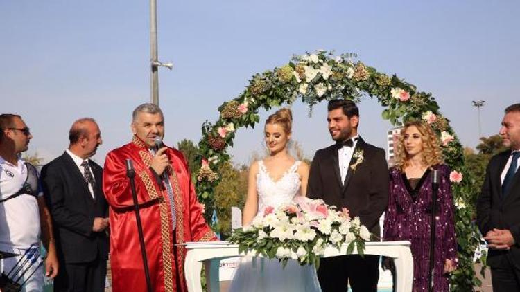 Okçuluk Türkiye Kupasında nikah sürprizi