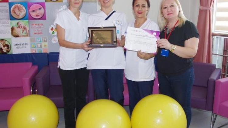 Ödemiş Devlet Hastanesi Gebe Okuluna birincilik ödülü