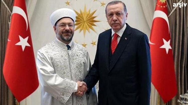 Cumhurbaşkanı Erdoğan, Diyanet İşleri Başkanı Erbaşı kabul etti