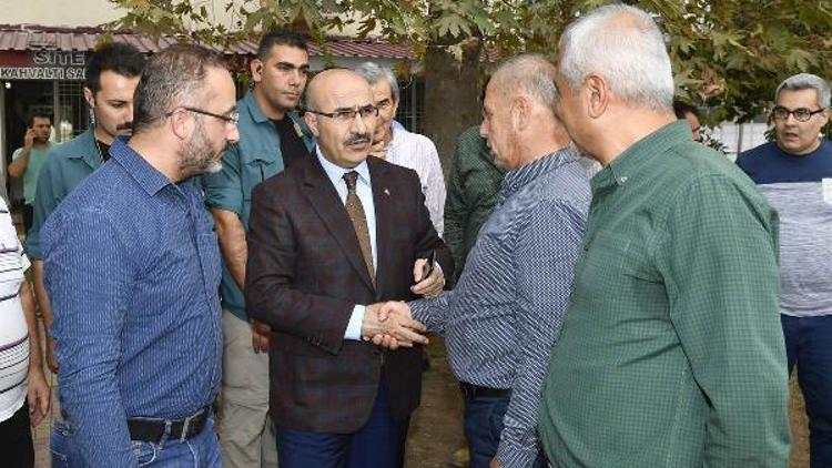 Vali Mahmut Demirtaş Büyük Toptancılar Sitesi’ni ziyaret etti.