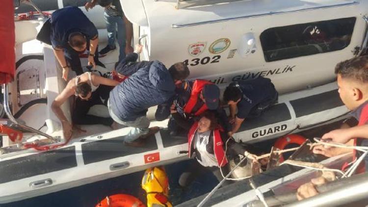 Bodrumda kaçak göçmenlerin teknesi battı: 1 ölü