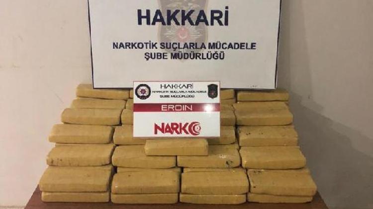 Hakkaride 51,5 kilo eroin ele geçirildi