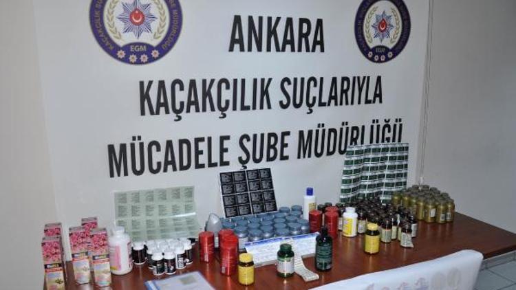 Ankarada yaklaşık 700 bin kaçak vitamin ele geçirildi