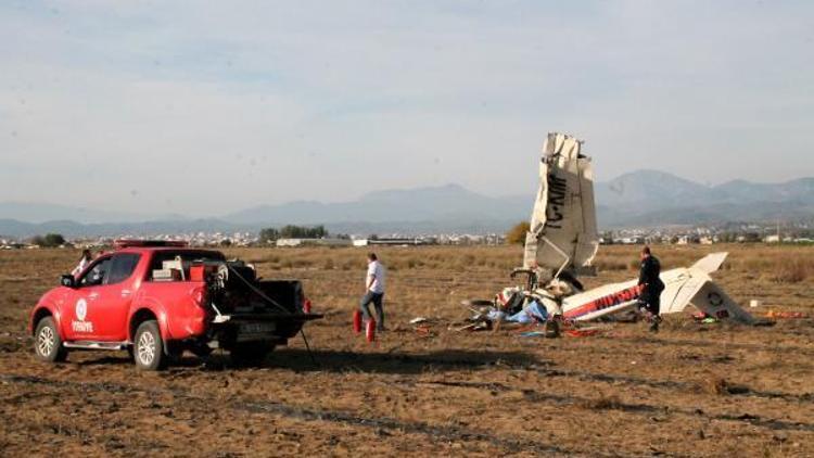 Antalyada eğitim uçağı düştü: 2 ölü (4)