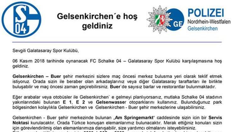 Galatasaray-Schalke maçı öncesi dikkat çeken uyarı: Yüksek riskli