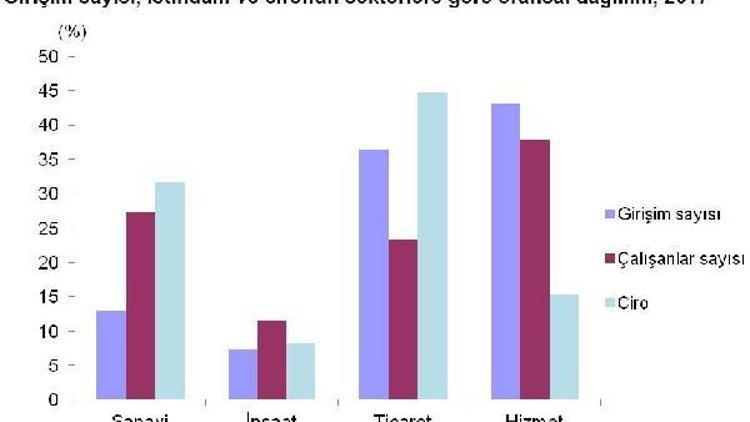 Çalışan sayısı 250 ve üzeri olan girişimler 8 yılda yüzde 83.25 arttı