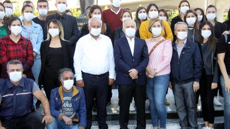 Maskeleri takıp lösemili çocuklara destek mesajı verdiler